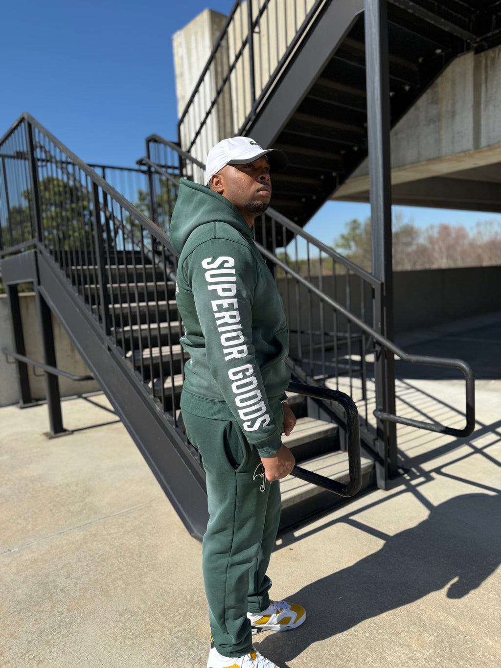 Forest Green Premium Sun-Fade Sweatsuit