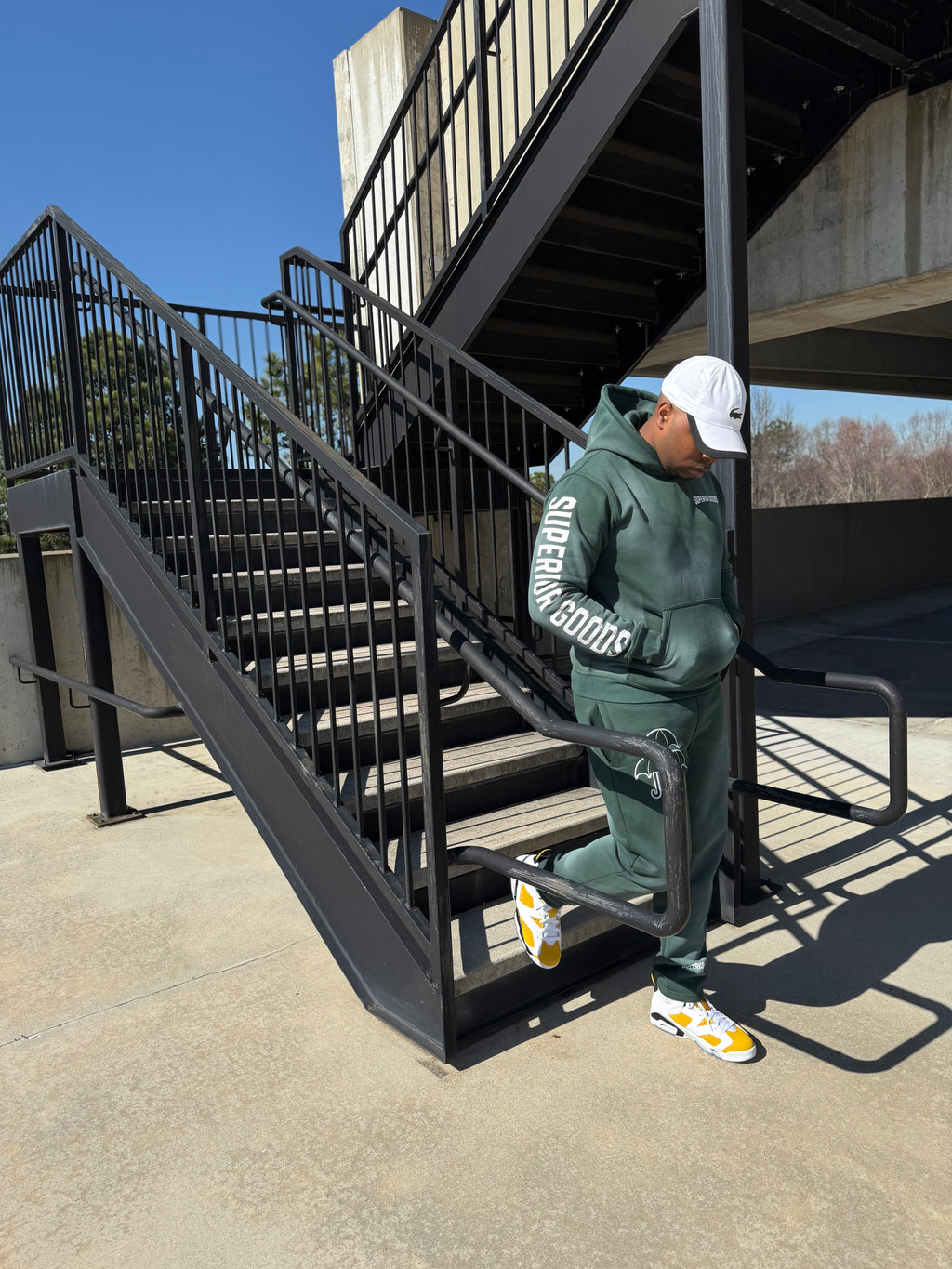 Forest Green Premium Sun-Fade Sweatsuit