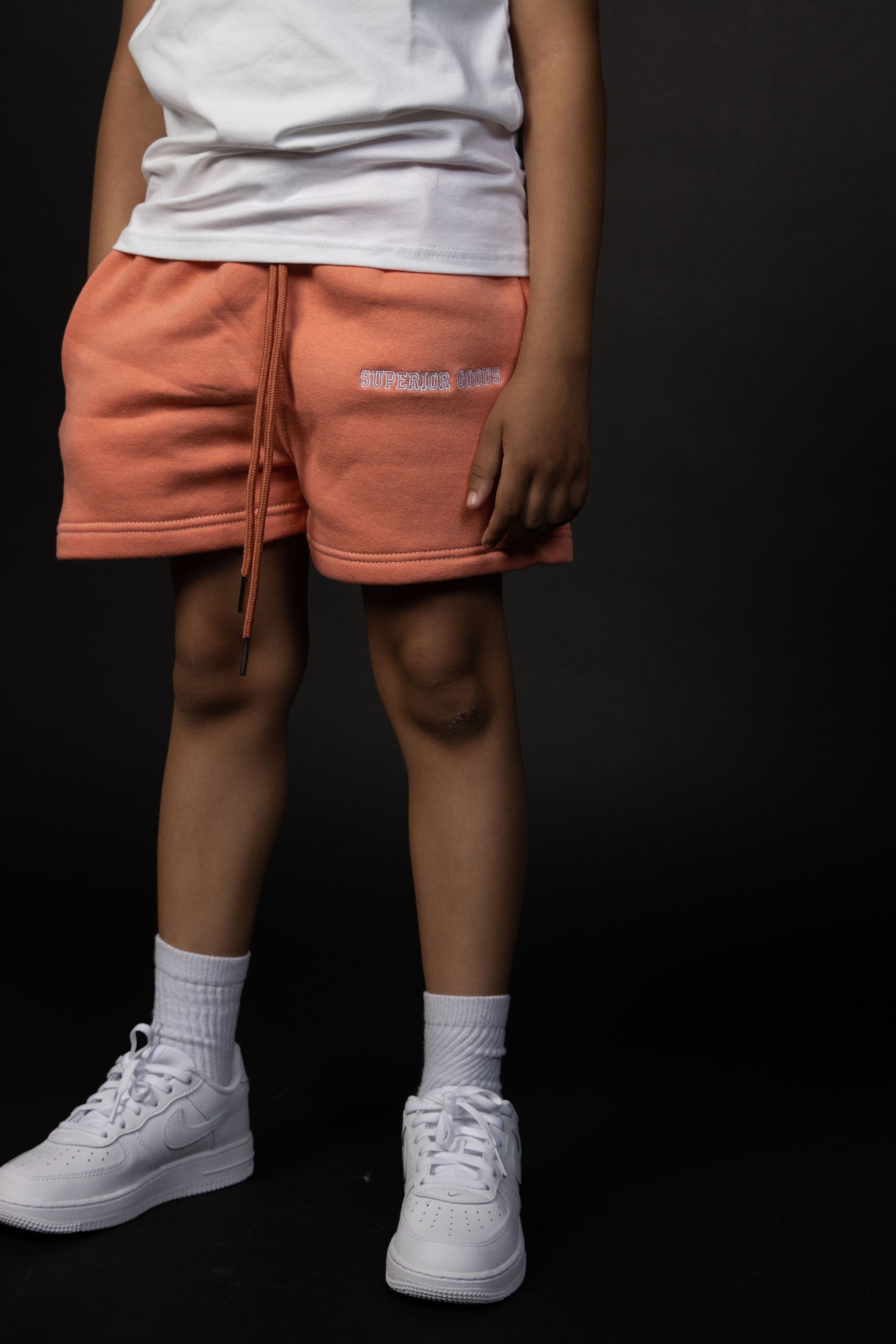 Kids Peach “Global” T-shirt and Shorts Set