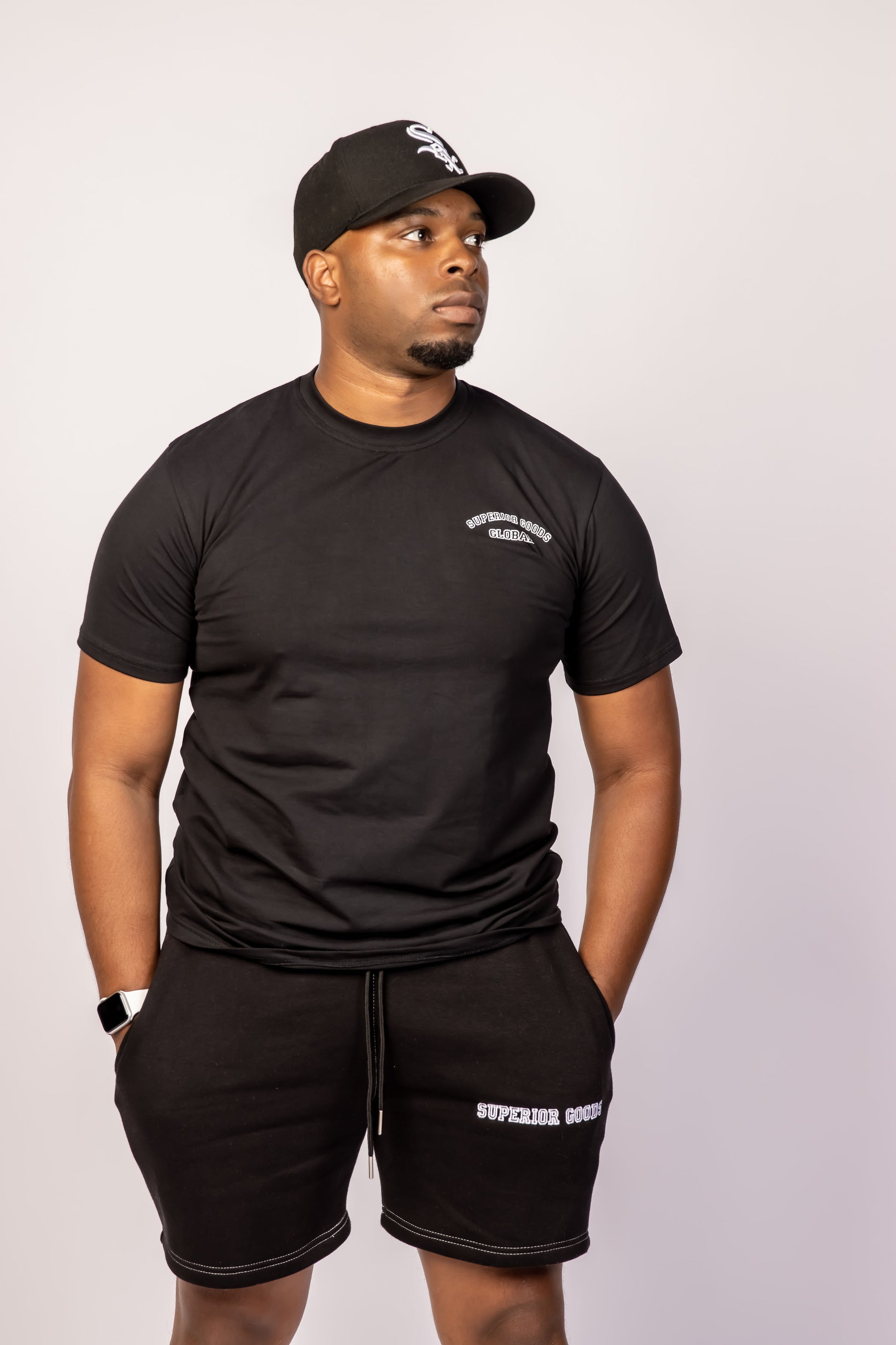 Lux “Black” Cotton Shorts